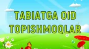 topishmoq javobi bilan,
