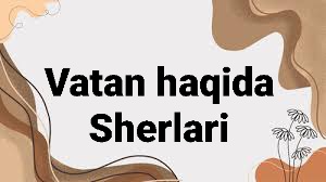 Vatan haqida qo shiqlar