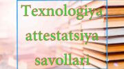 Texnologiya attestatsiya