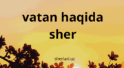 vatan haqida sher